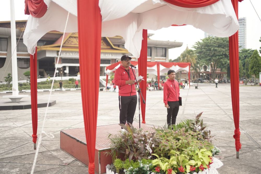 Pimpin Apel Haornas Ke-41, Ini Harapan Plh Kadispora Riau