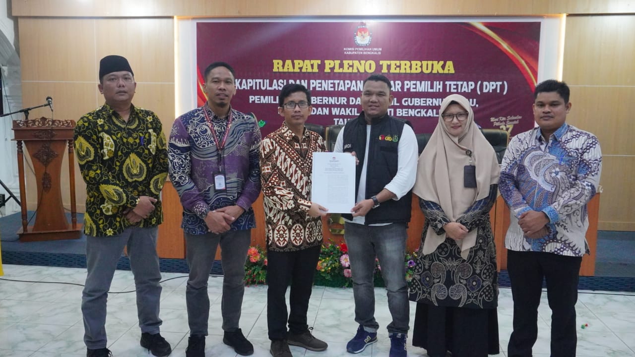 Jumlah Pemilih Pilkada 2024 di Kabupaten Bengkalis Ditetapkan 463.333 Jiwa