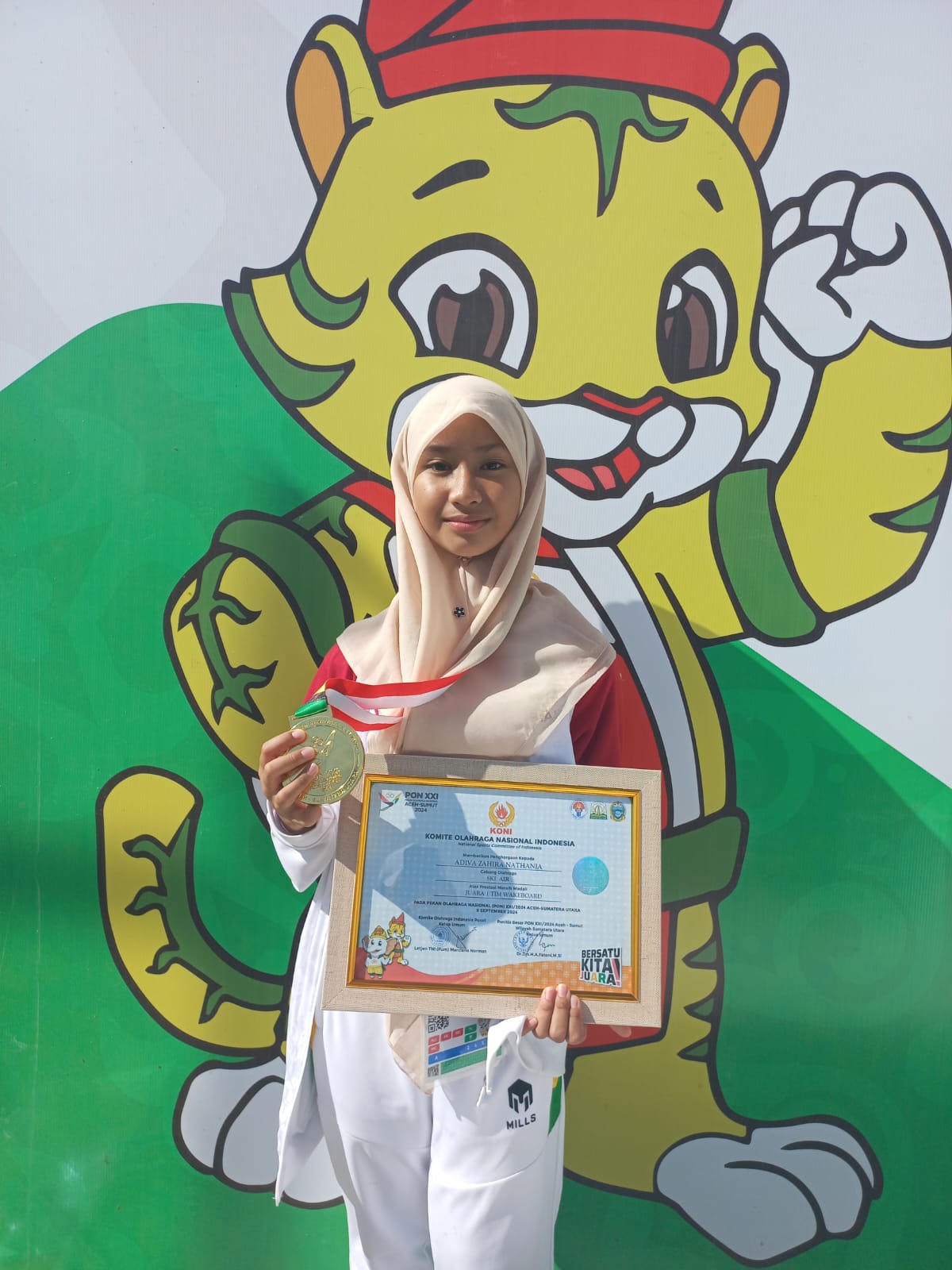 Adiva Azahira Nathania Atlet Ski Air Termuda yang Persembahkan Emas untuk Riau PON 2024