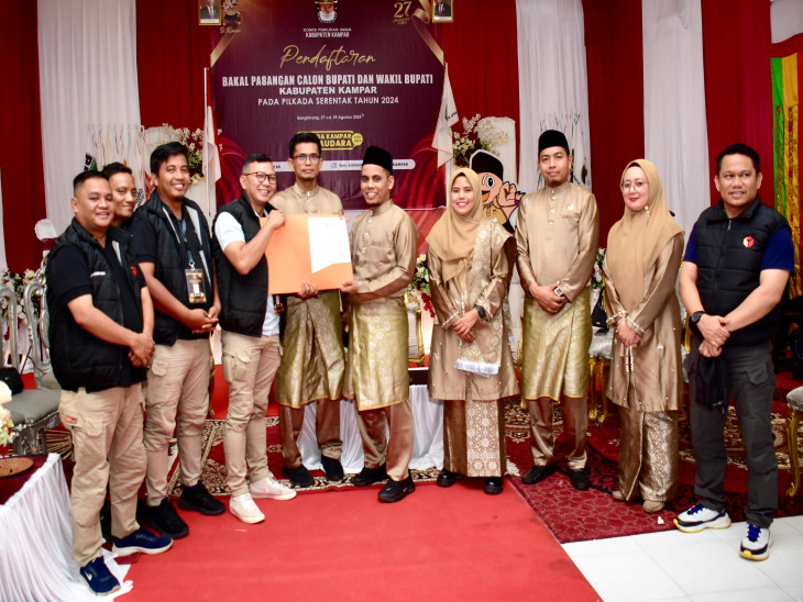 Telah Memenuhi Syarat, KPU Kampar Tetapkan 4 Pasangan Calon Bupati- Wakil Bupati