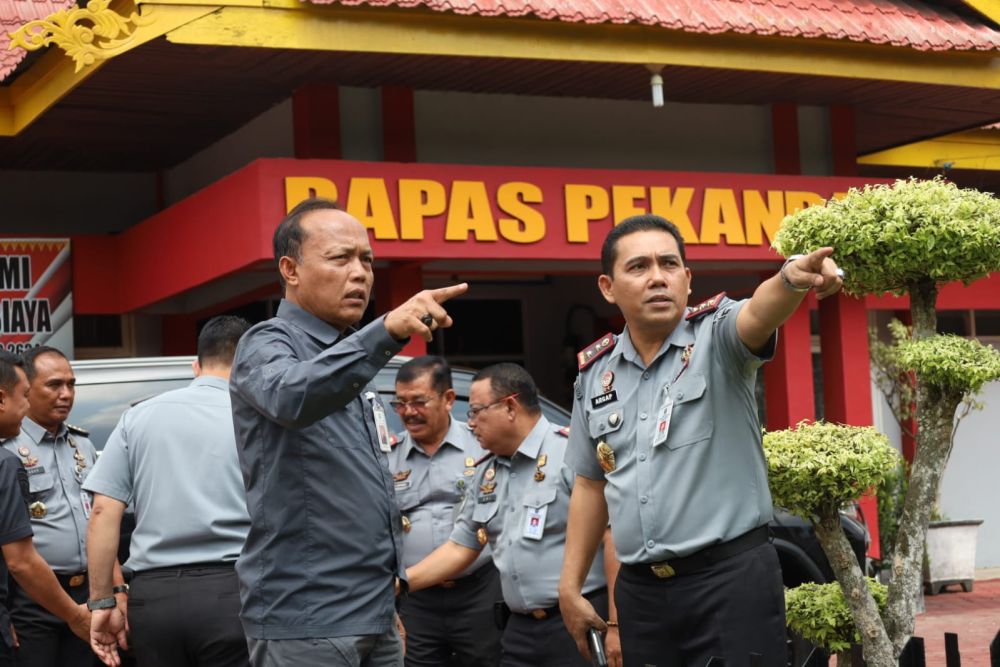 Sekretaris Ditjen Pemasyarakatan Kunjungi Bapas Pekanbaru, Canangkan Pembangunan Griya Abhipraya