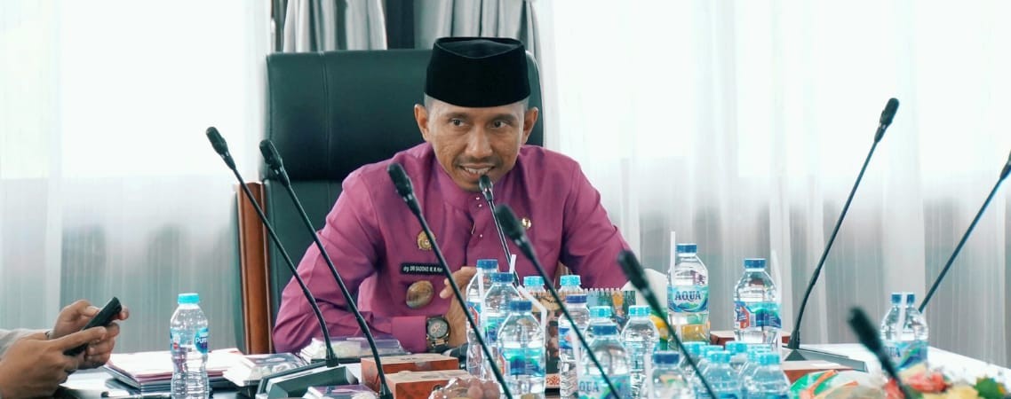Pjs Bupati Kuansing Bahas Tindak Lanjut Berkaitan dengan Alat Peraga Kampanye