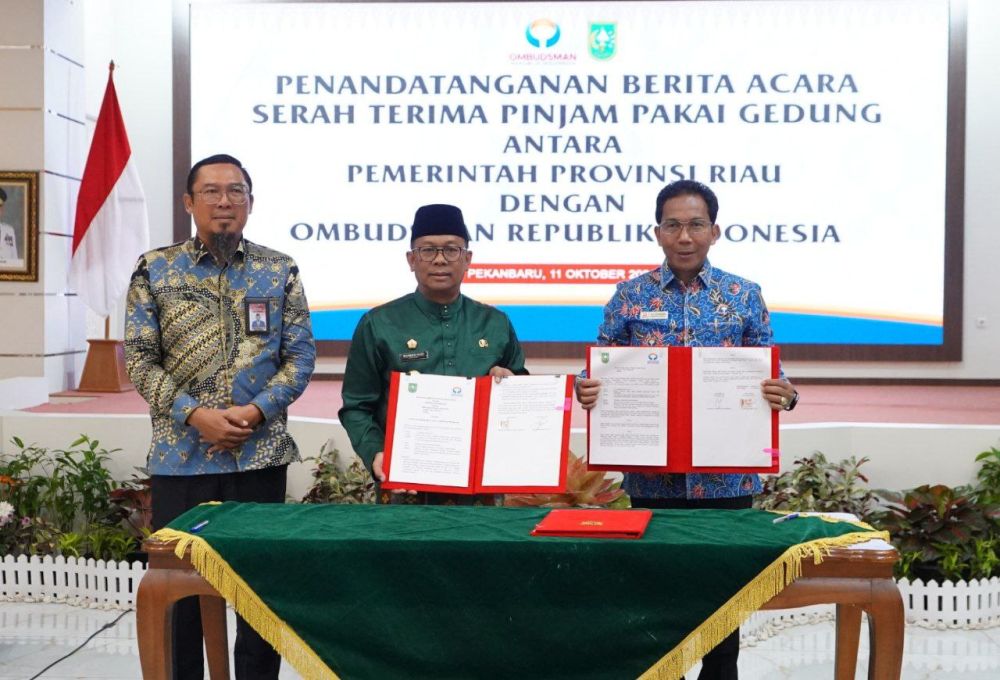 Kolaborasi Optimalkan Pelayanan Publik, Pemprov Riau Fasilitasi Gedung untuk Ombudsman RI