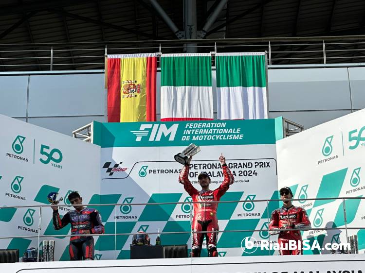 Pecco Bagnaia Menang di Balapan MotoGP Malaysia 2024, Penentuan Juara Dunia Ada di�Seri Akhir