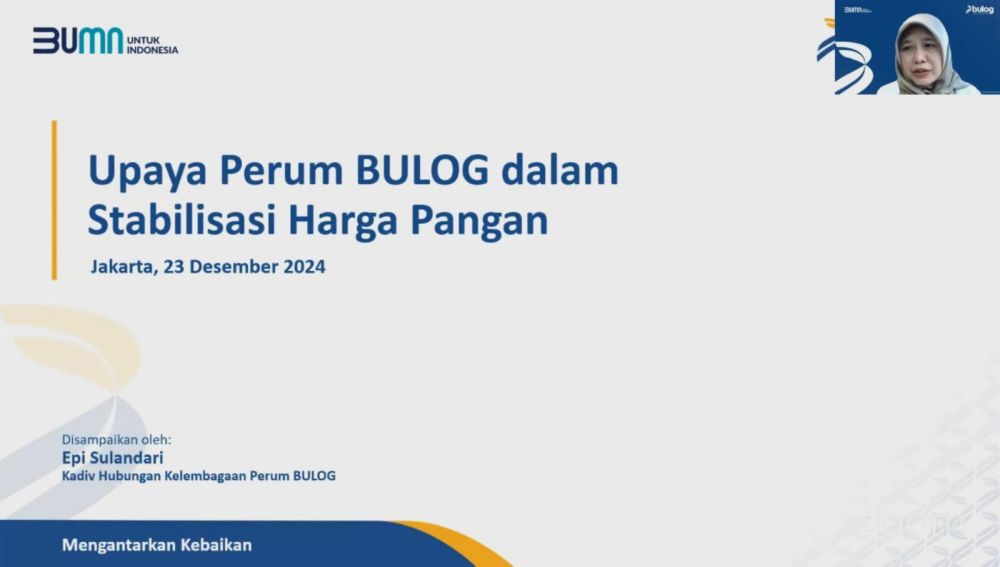 Begini Upaya Bulog Jaga Stabilitas Harga Pangan
