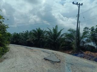 Dishub Kuansing Portal Jalan Masyarakat yang tak ada Truk Tronton Lewati