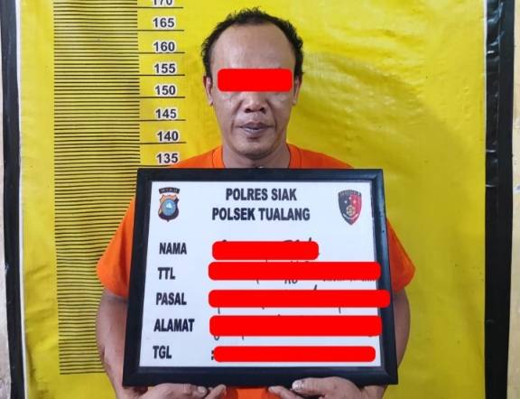 Polsek Tualang Amankan Penadah Tabung Oksigen Pemotong Milik PT IKPP Perawang