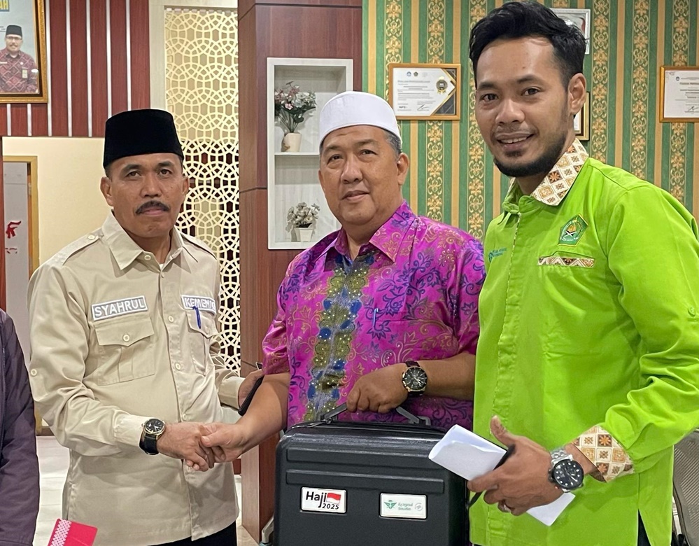Persiapan Keberangkatan Jemaah Haji, Kemenag Pekanbaru Distribusikan 1.032 Koper
