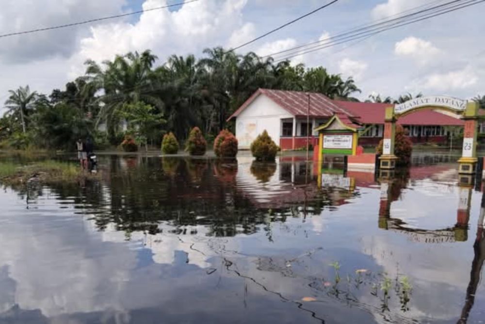 Banjir Meluas, Inhil Tetapkan Status Tanggap Darurat 14 Hari