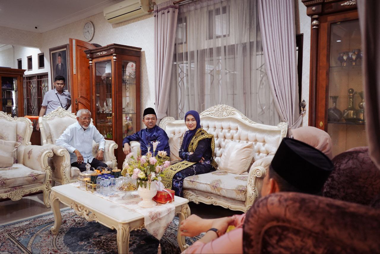 Lebaran Hari Ketiga, Abdul Wahid Kunjungan ke Kediaman Wan Abubakar