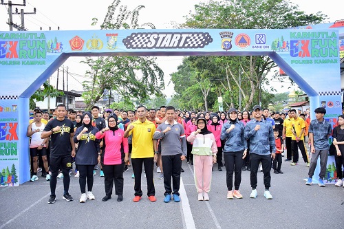 Bupati Kampar Lepas Peserta 5K Run and Walk Event
