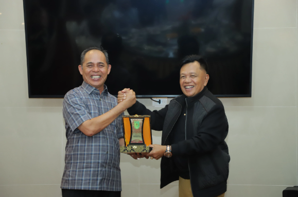 Perkuat Koordinasi Bangun Daerah, Bupati Kepulauan Meranti Silaturahmi dengan Bupati Inhil