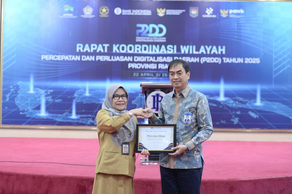 Riau Raih Penghargaan Tertinggi Sumatera dalam Transformasi Digital Pemerintahan