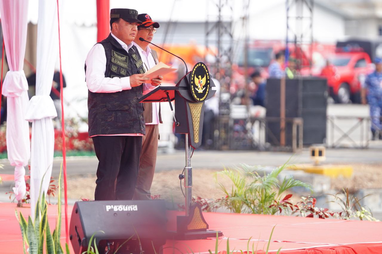 Menko Polkam RI Pimpin Apel Kesiapsiagaan Karhutla Nasional di Riau