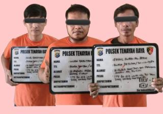 Lagi Pesta Sabu, Polsek Tenayan Raya Gulung 3 Pria di Pekanbaru