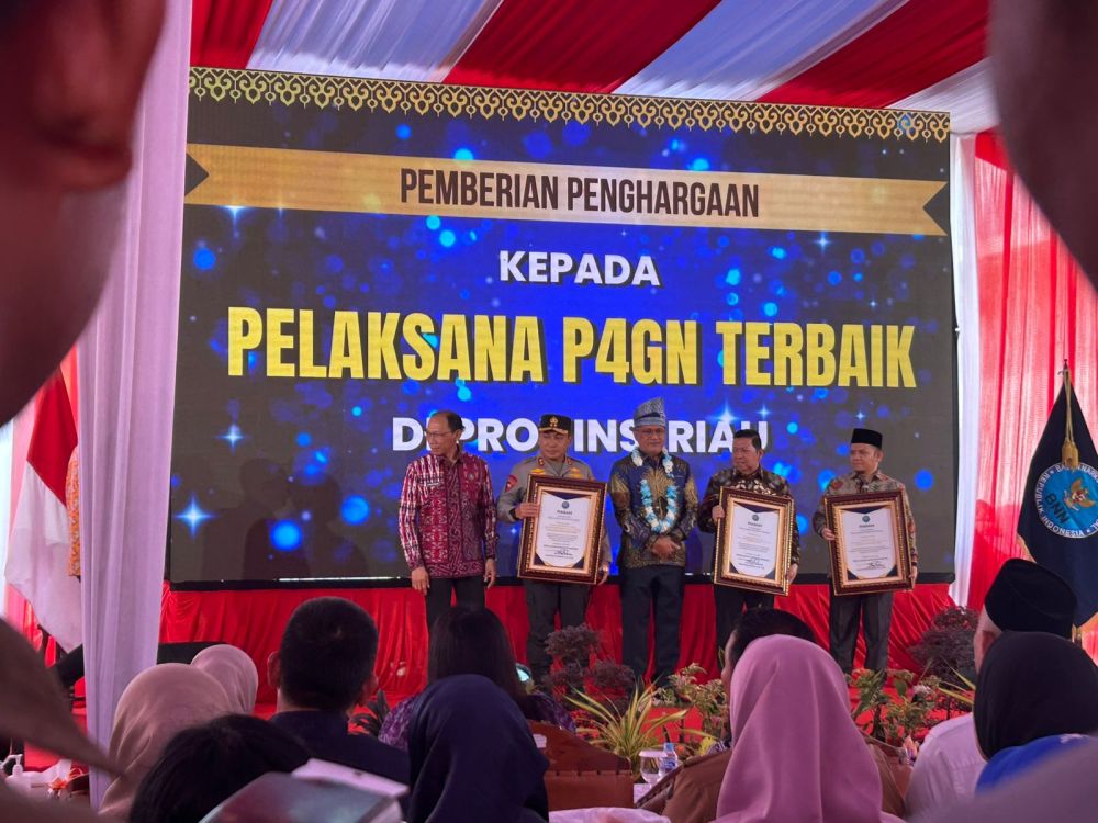Terima Penghargaan Pelaksana P4GN, Pemprov Riau Komitmen Perangi Narkoba
