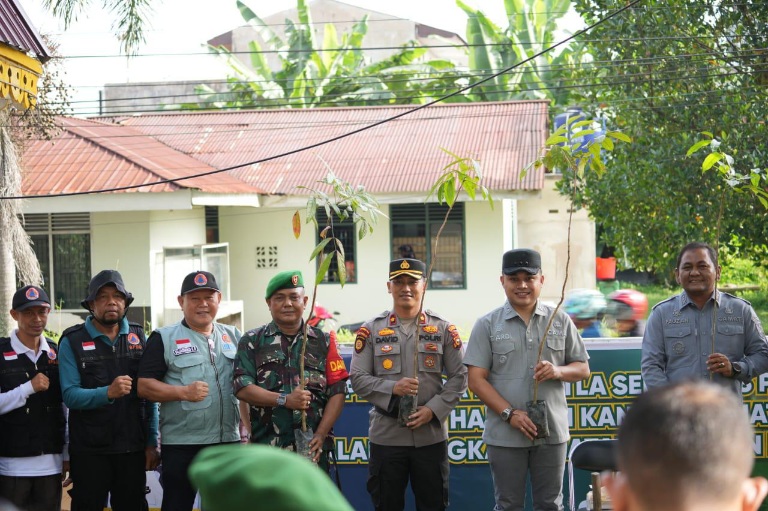 Camat Ardi Pimpin Apel Kesiapsiagaan Karhutla di Kecamatan Bukitraya 