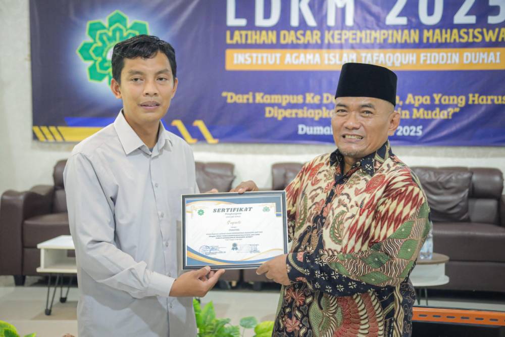 Wakil Wali Kota Dumai Buka Pelatihan Dasar Kepemimpinan Mahasiswa di IAI Tafaquh Fiddin