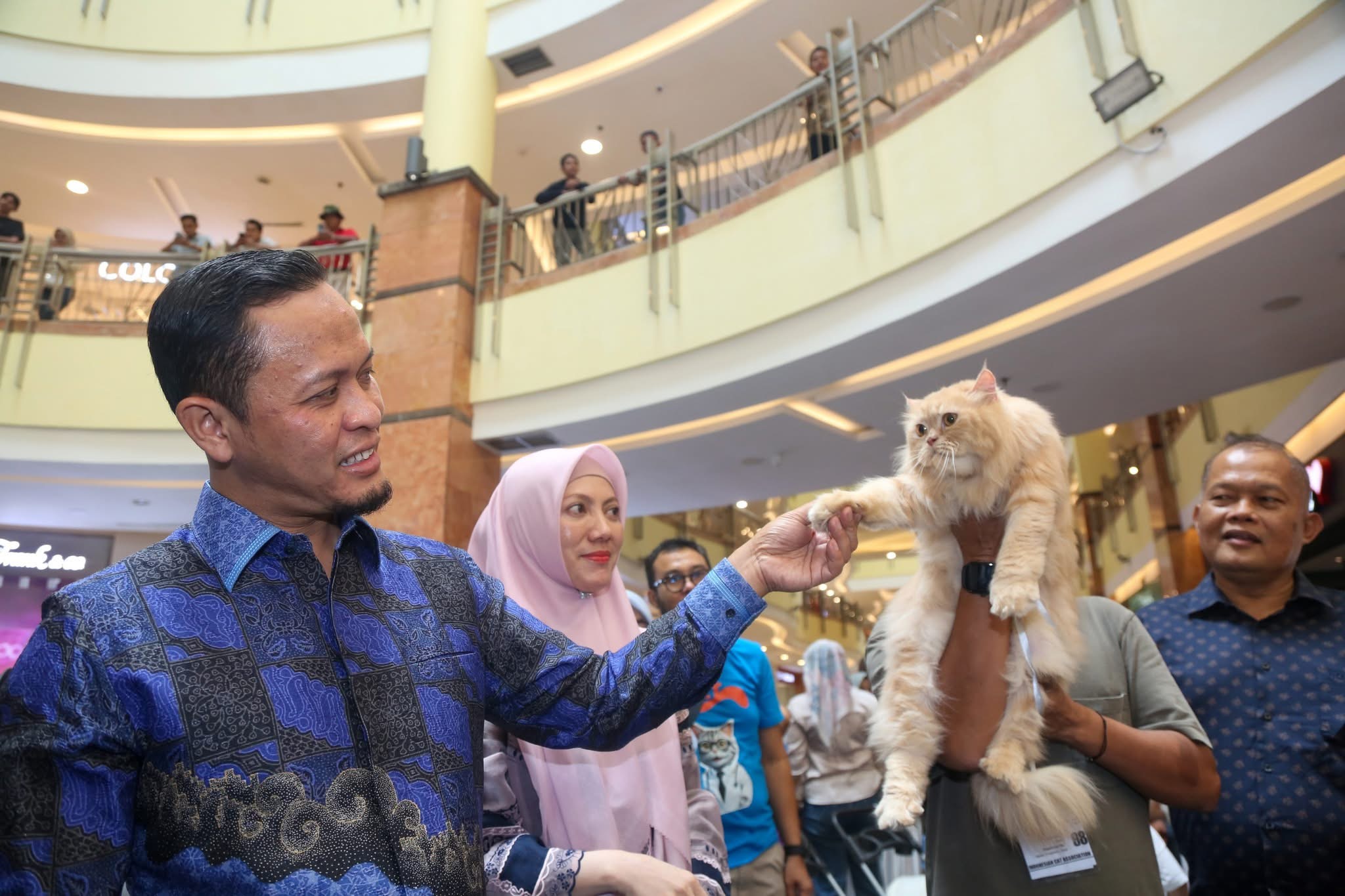 Walikota Pekanbaru Hadiri Internasional Cat Show di Atrium SKA Pekanbaru
