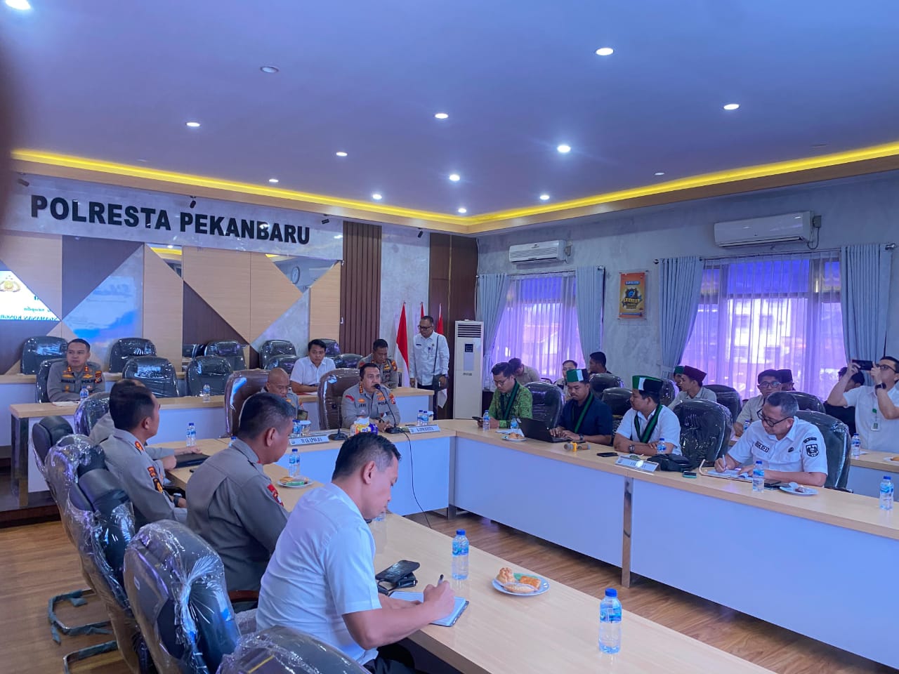 HMI Cabang Pekanbaru Rakor Pengamanan Kongres XXXIV Bersama Polresta dan Wakapolda Riau