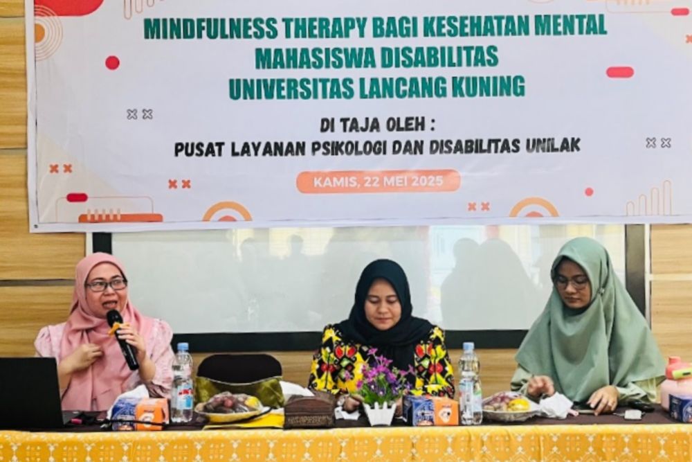 Jaga Kesehatan Mental Mahasiswa Disabilitas, Unilak Gelar Terapi Mindfulness