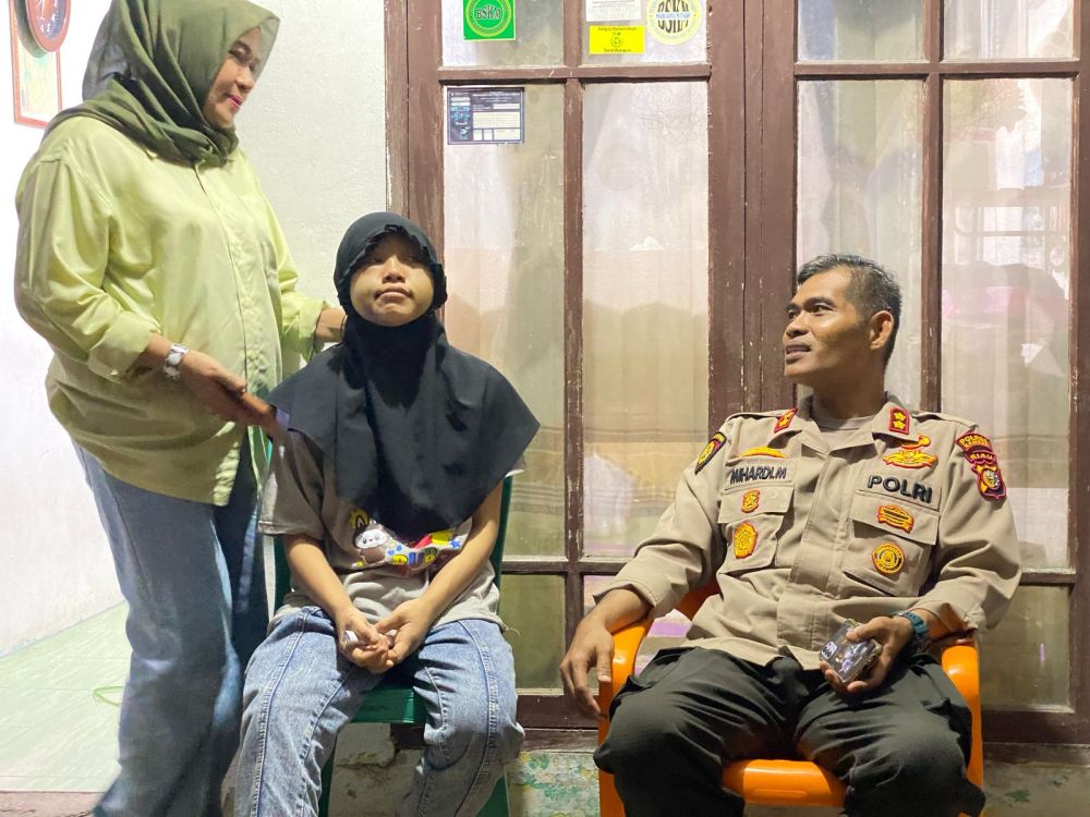 Polres Kampar Angkat Korban KDRT Viral Jadi Anak Angkat