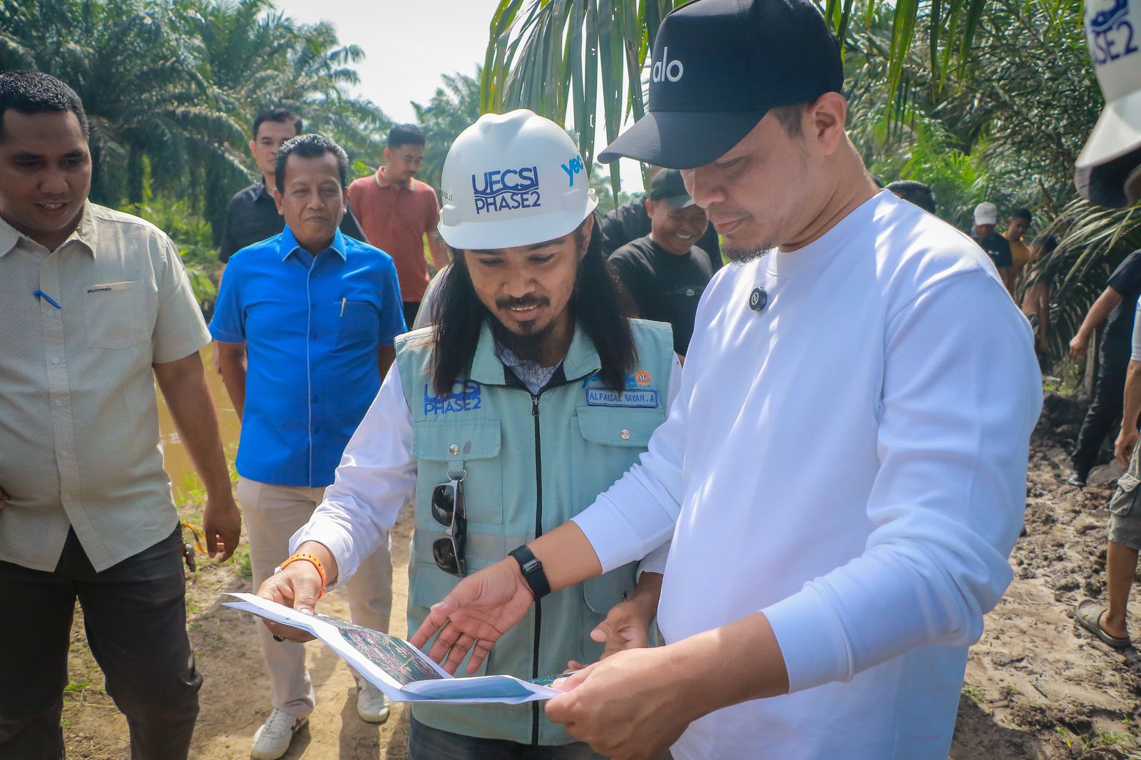 Atasi Banjir di Rumbai, Wako Pekabaru Tinjau Pembangunan Parit Belanda