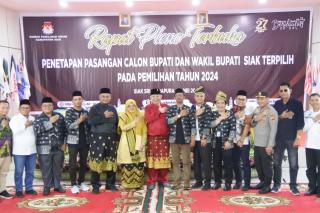 Wajah Incumbent Alfedri tak Muncul, Usai Afni-Samsyurizal Ditetapkan KPU Siak Sebagai Pemenang
