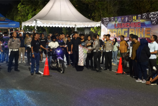 Lintasan Drag Bike 200 Meter Resmi Dibuka Polda Riau di Pekanbaru, Salurkan Hobi Bukan Bahaya