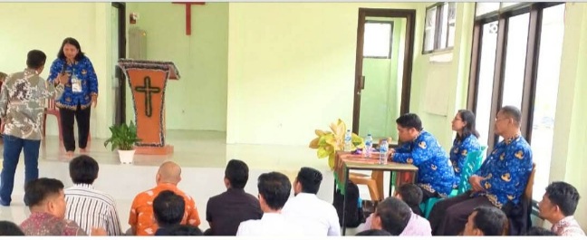 Tingkatkan Keimanan, WBP Nasrani Lapas Narkotika Rumbai Dibekali Pembinaan Kerohanian