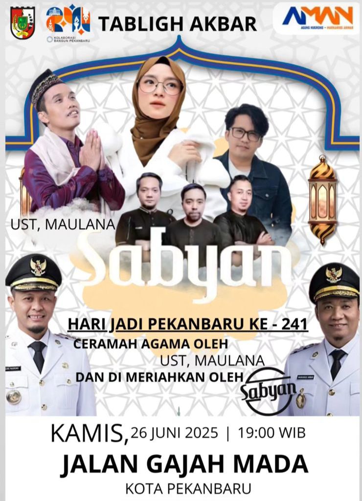 Pemko Pekanbaru Tegaskan Kabar Tabligh Akbar Hadirkan Nissa Sabyan adalah Hoaks