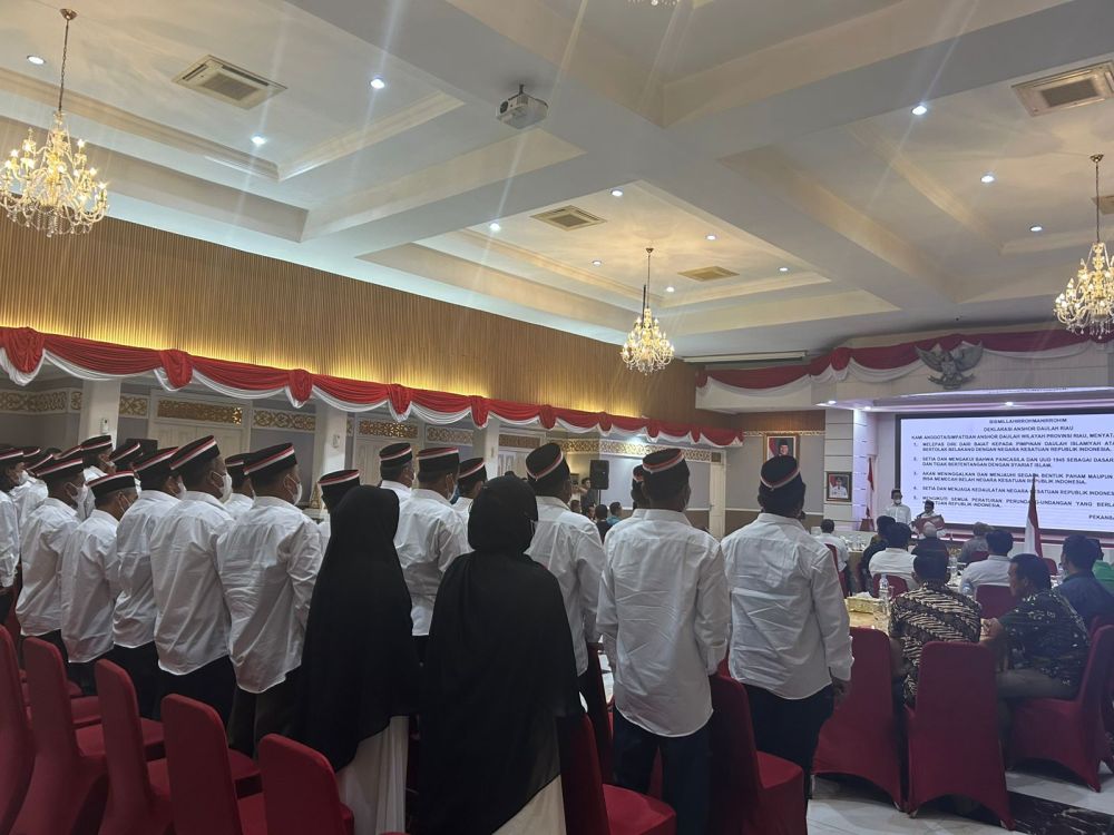 34 Orang Kelompok Anshor Daulah Riau Lepas Baiat, Ikrar Setia NKRI