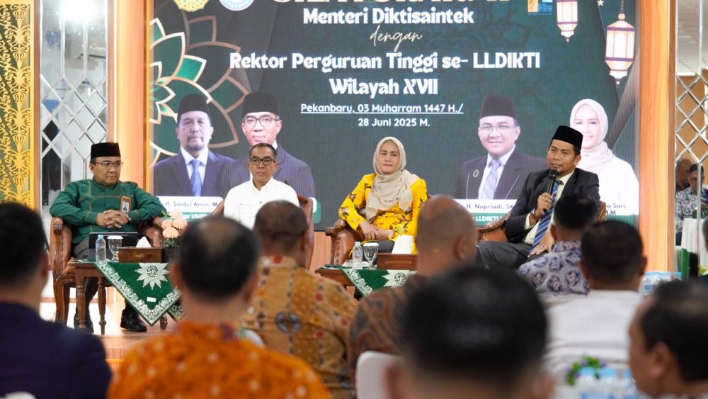 UMRI Fasilitasi Pertemuan Strategis Kemendiktisaintek dan Perguruan Tinggi Riau-Kepri