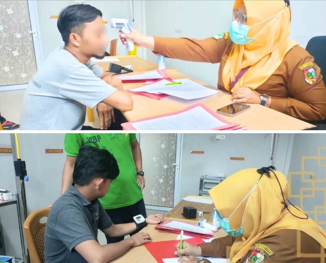 Berikan Layanan Kesehatan Terbaik, Lapas Narkotika Rumbai Gelar Pemeriksaan Kesehatan Warga Binaan 