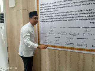 Wabup Rohil Pimpin Penandatanganan Bersama Pakta Integritas SPMB Tahun Ajaran 2025
