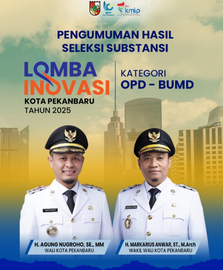 10 Inovasi Terbaik OPD dan BUMD Pekanbar Diumumkan, Aplikasi SIAP MPP Raih Nilai Tertinggi