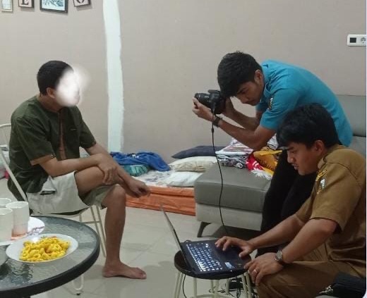 Disdukcapil Pekanbaru Rekam Biometrik Warga Rumbai melalui Program SIPINTAR PEDULI