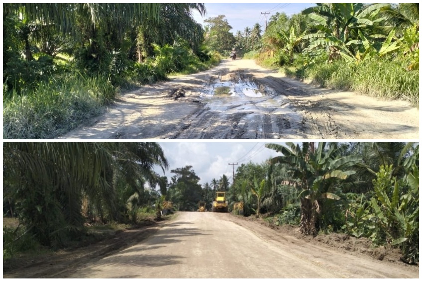 Jalan Bagan Jaya Enok Fungsional 32,7 Km, Mimpi Warga Inhil Terwujud