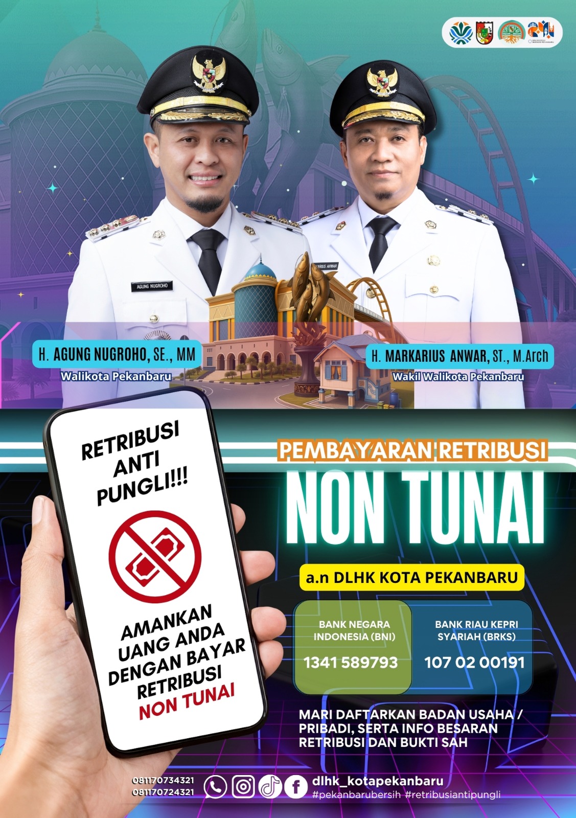 DLHK Pekanbaru Ajak Pengusaha Daftar dan Bayar Retribusi Non Tunai