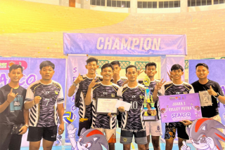 Tim Voli Putra Unilak Sabet Juara Dua Se-Sumatera
