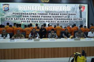 Polisi Tangkap Pemodal dan Penggarap 143 Hektare Hutan di Rohul, Rencana Untuk Kebun Sawit