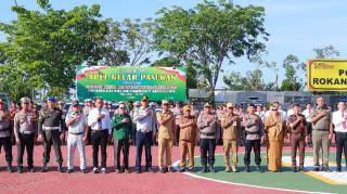 Bupati Rohil Hadiri Apel Gelar Pasukan Operasi Patuh Lancang Kuning 2025