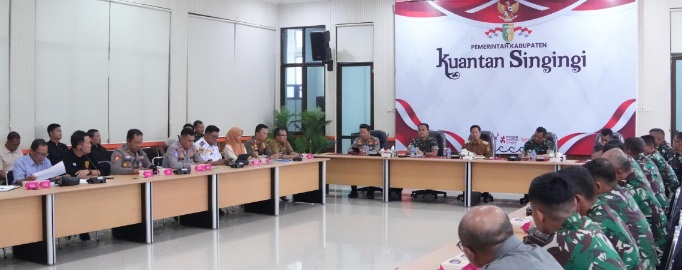 Jelang Pacu Jalur 2025, Pemkab Kuansing Gelar Rakor Bersama Korem 031/WB
