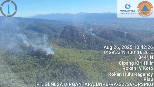 Dua Heli Dikirim ke Rohul, Padamkan Karhutla di Perbukitan