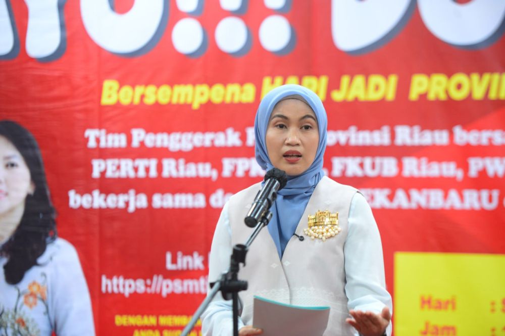 Setetes Darah Bisa Menjadi Kehidupan, Kata Ketua PKK Riau dalam Aksi Donor Darah