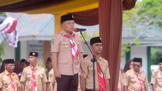 Bupati Asmar Ajak Pramuka Jadi Garda Terdepan Hadapi Tantangan Zaman