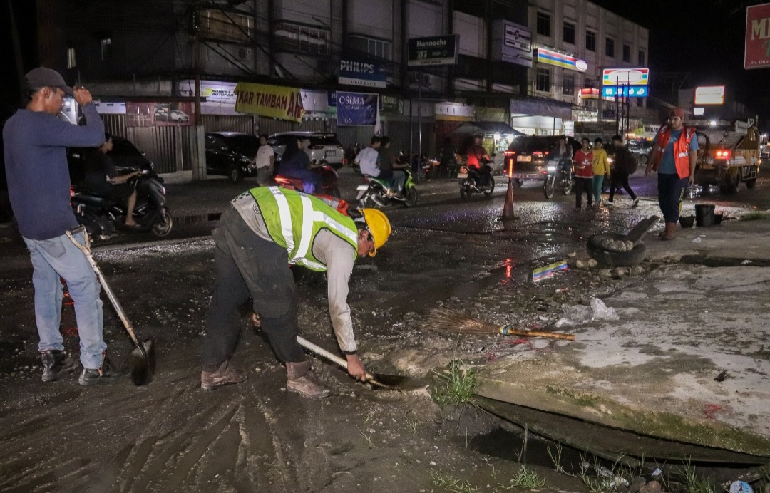 Gesa Perbaikan Jalan Rusak, Pemko Pekanbaru Overlay 29 Ruas, ini Daftarnya!