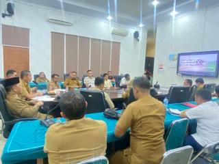 Pemkab Pelalawan Rapat Fasilitasi Progress Pekerjaan Penanganan Jalan Lintas Bono