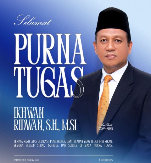 Dari CPNS Pangkat III/a hingga Pembina Utama Madya: Kisah Pengabdian Ikhwan Ridwan di Riau