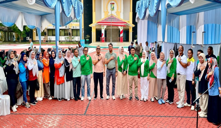 Pemkab Kampar Resmi Luncurkan Program Cek Kesehatan Gratis dan Tes Kebugaran Jasmani